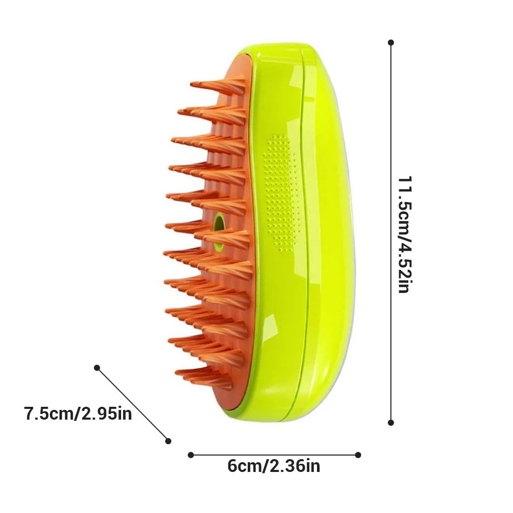 SteamGroom™ 3-in-1 Pet Steam Brush — Groom, Massage & Shine
