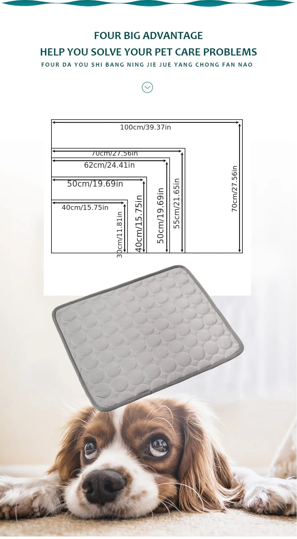 CoolPaws™ Dog Cooling Mat — Keep Your Dog Cool & Safe This Summer