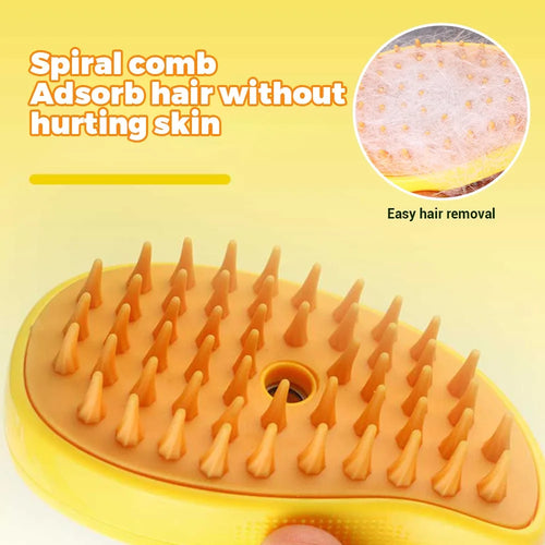 SteamGroom™ 3-in-1 Pet Steam Brush — Groom, Massage & Shine