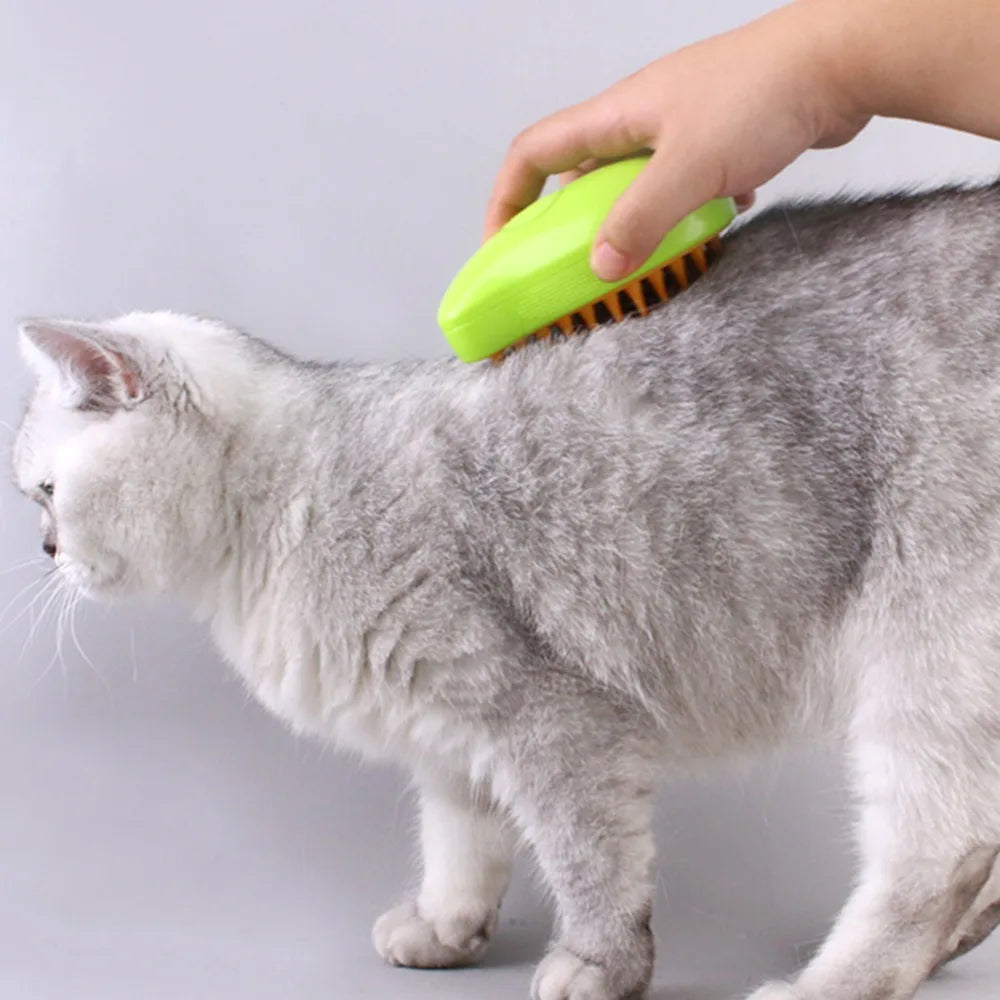 SteamGroom™ 3-in-1 Pet Steam Brush — Groom, Massage & Shine