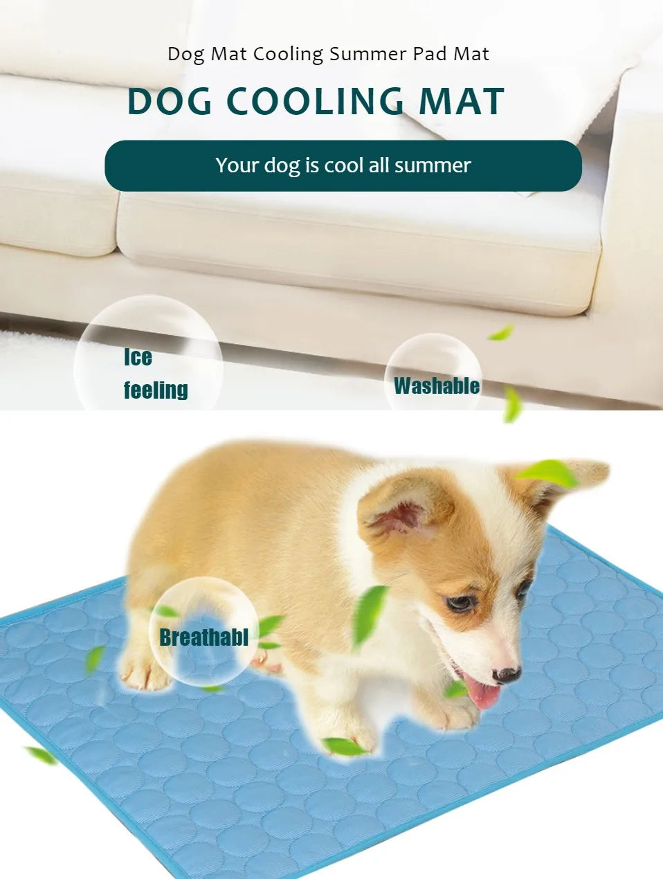 CoolPaws™ Dog Cooling Mat — Keep Your Dog Cool & Safe This Summer