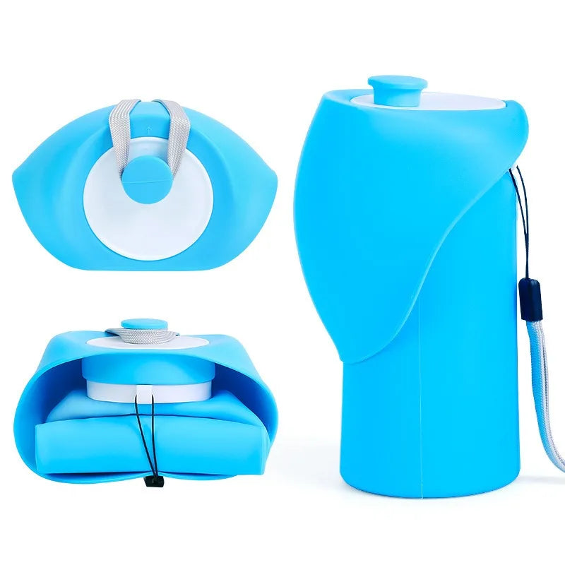 HydroPane™ Portable Dog Water Bottle — Leak-Proof Foldable Travel Dispenser